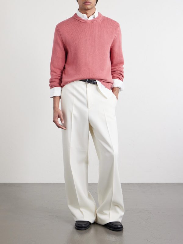 Slim-Fit Cotton Sweater - OU Slim-Fit Cotton Sweater - OU