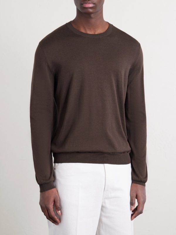 Cotton and Silk-Blend Sweater - FR Cotton and Silk-Blend Sweater - FR