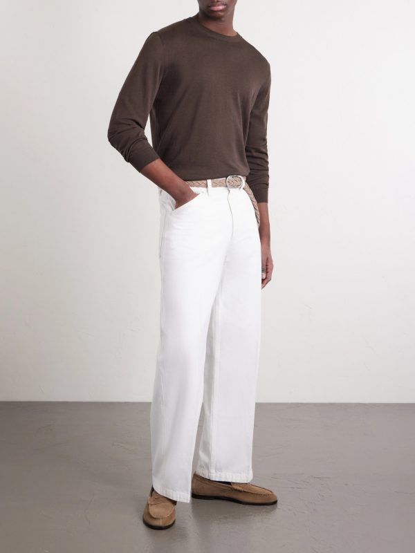 Cotton and Silk-Blend Sweater - OU Cotton and Silk-Blend Sweater - OU
