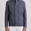 Cotton and Silk-Blend Seersucker Overshirt - FR Cotton and Silk-Blend Seersucker Overshirt - FR