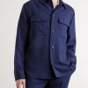 Wool, Silk and Linen-Blend Overshirt - FR Wool, Silk and Linen-Blend Overshirt - FR