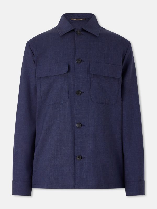 Wool, Silk and Linen-Blend Overshirt Wool, Silk and Linen-Blend Overshirt