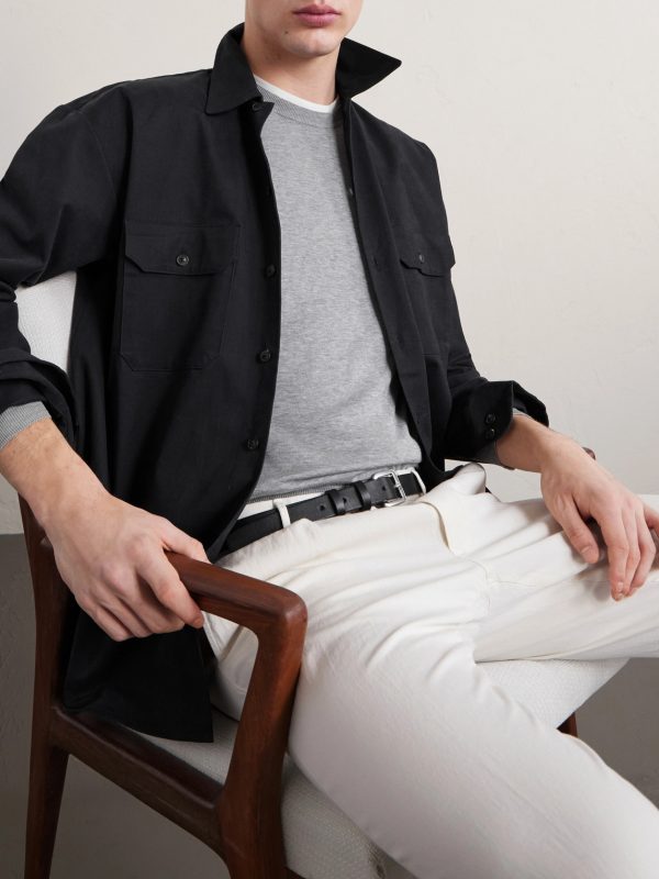 Cotton and Silk-Blend Sweater - CU