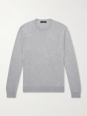 Cotton and Silk-Blend Sweater Cotton and Silk-Blend Sweater