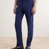 Straight-Leg Pleated Virgin Wool, Silk and Linen-Blend Trousers - FR