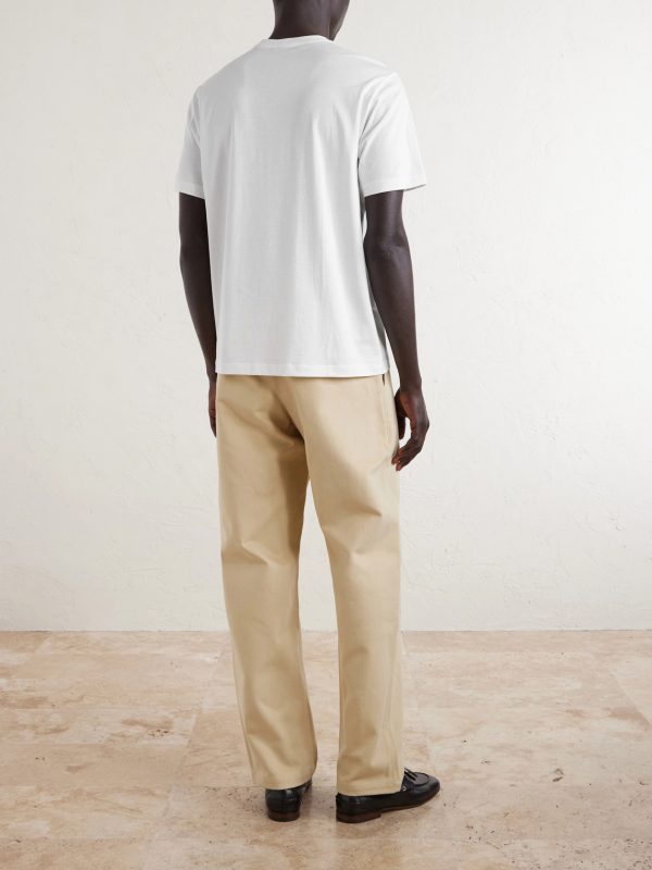 Cotton and Silk-Blend Jersey T-Shirt - BK