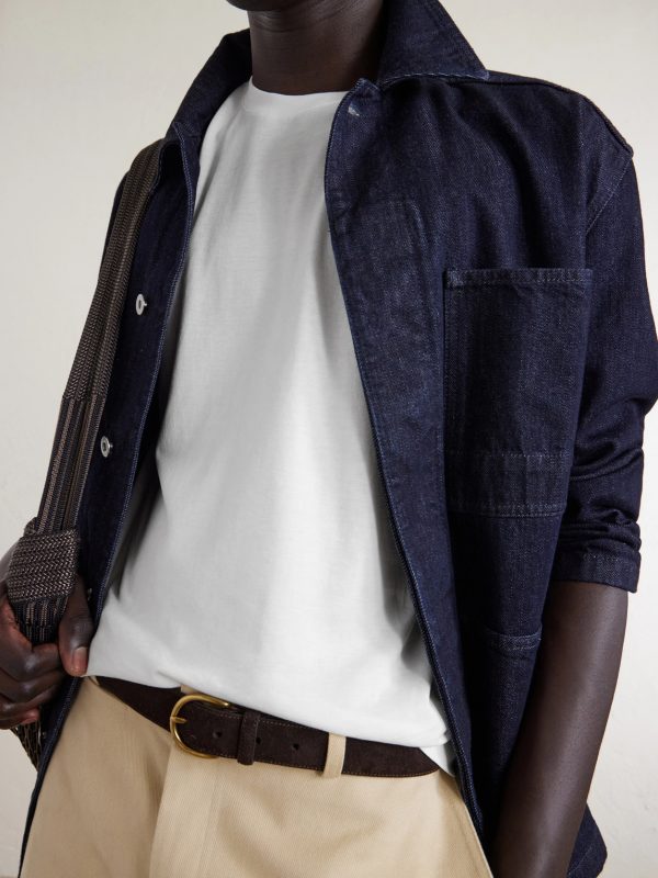 Cotton and Silk-Blend Jersey T-Shirt - CU