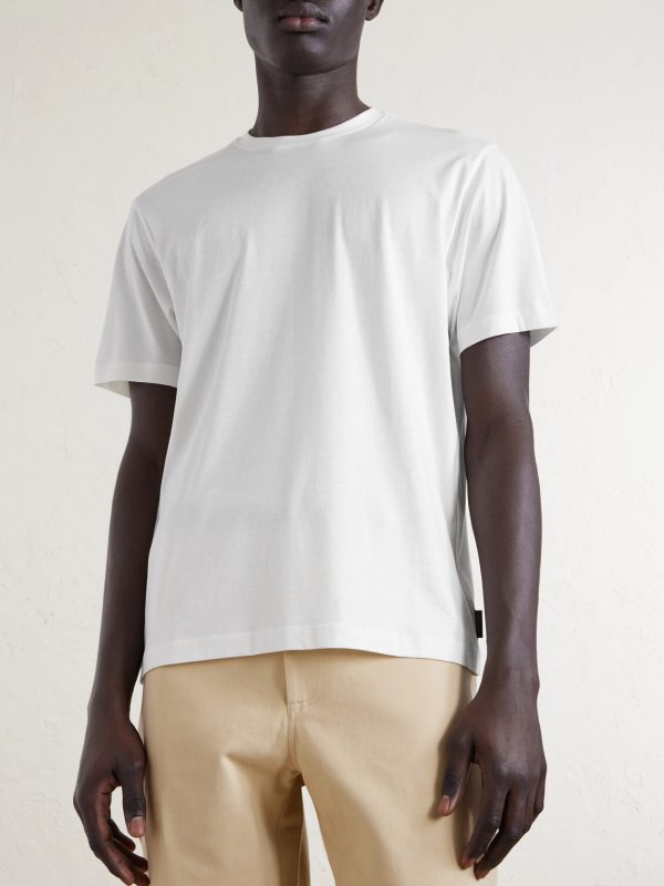 Cotton and Silk-Blend Jersey T-Shirt - FR
