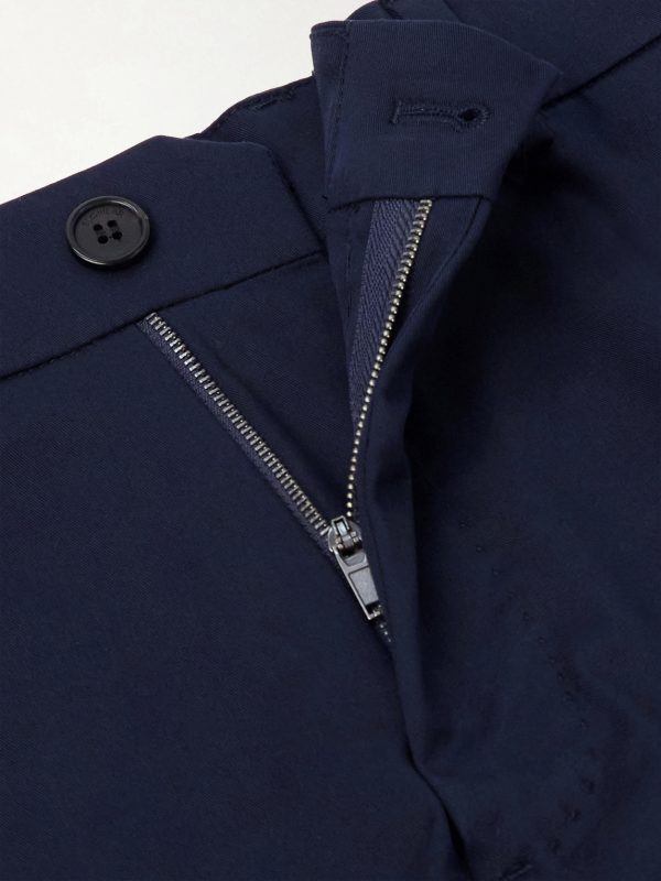 Slim-Fit Cotton-Blend Gabardine Chino Shorts - E1