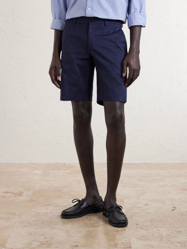 Slim-Fit Cotton-Blend Gabardine Chino Shorts - FR