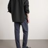Tapered Cotton-Blend Seersucker Trousers - BK