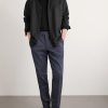 Tapered Cotton-Blend Seersucker Trousers - OU