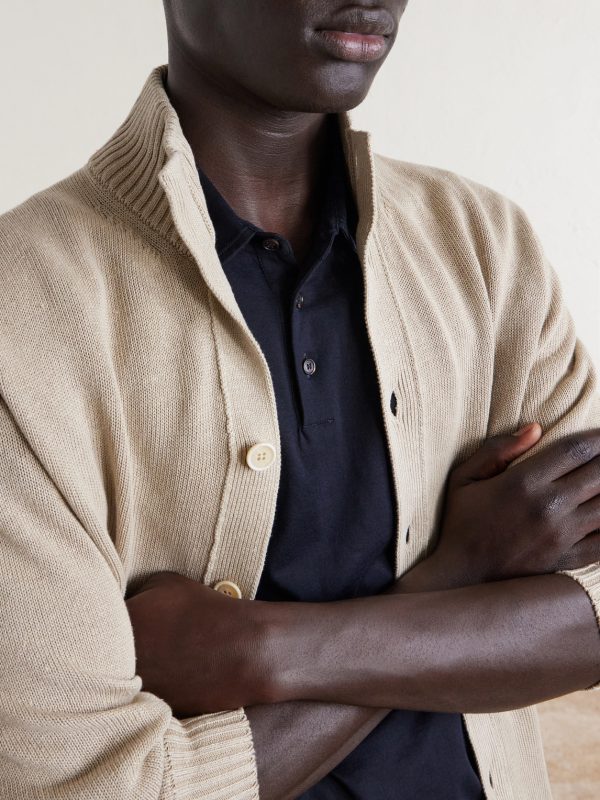 Cotton and Silk-Blend Jersey Polo Shirt - CU Cotton and Silk-Blend Jersey Polo Shirt - CU