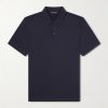 Cotton and Silk-Blend Jersey Polo Shirt Cotton and Silk-Blend Jersey Polo Shirt