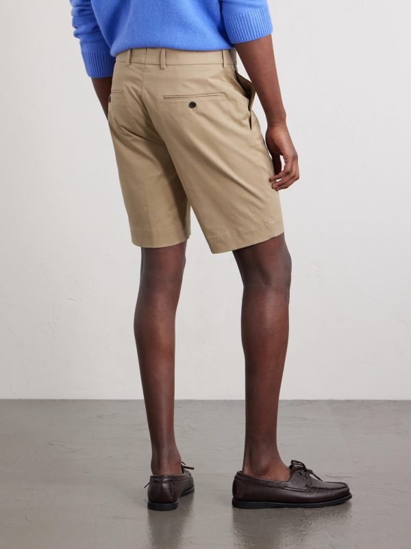 Slim-Fit Cotton-Blend Gabardine Chino Shorts - BK Slim-Fit Cotton-Blend Gabardine Chino Shorts - BK