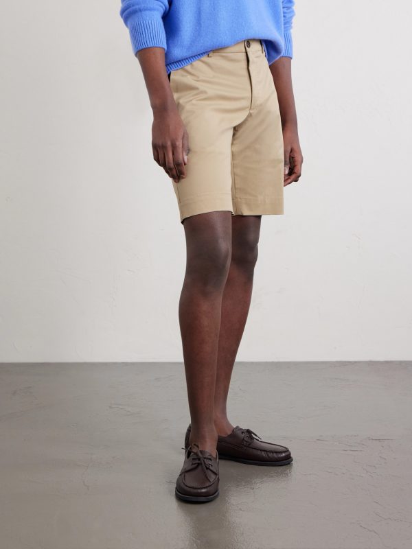 Slim-Fit Cotton-Blend Gabardine Chino Shorts - FR Slim-Fit Cotton-Blend Gabardine Chino Shorts - FR