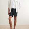 Straight-Leg Cotton-Corduroy Drawstring Shorts - OU Straight-Leg Cotton-Corduroy Drawstring Shorts - OU