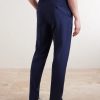 Tapered Pleated Virgin Wool, Silk and Linen-Blend Drawstring Trousers - BK