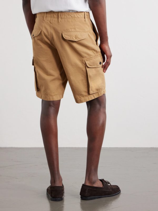Straight-Leg Cotton and Linen-Blend Shorts - BK Straight-Leg Cotton and Linen-Blend Shorts - BK