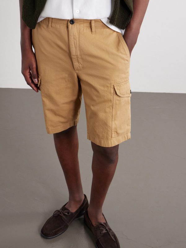 Straight-Leg Cotton and Linen-Blend Shorts - CU Straight-Leg Cotton and Linen-Blend Shorts - CU