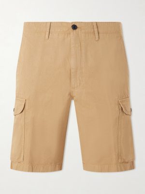Straight-Leg Cotton and Linen-Blend Shorts Straight-Leg Cotton and Linen-Blend Shorts