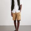 Straight-Leg Cotton and Linen-Blend Shorts - OU Straight-Leg Cotton and Linen-Blend Shorts - OU