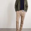 Tapered Pleated Cotton-Blend Gabardine Trousers - OU Tapered Pleated Cotton-Blend Gabardine Trousers - OU