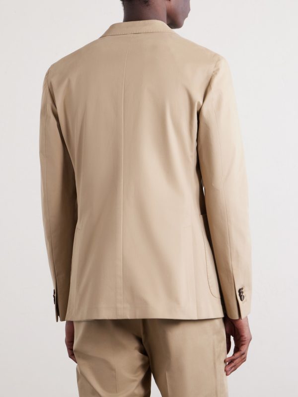 Cotton-Blend Suit Jacket - BK Cotton-Blend Suit Jacket - BK