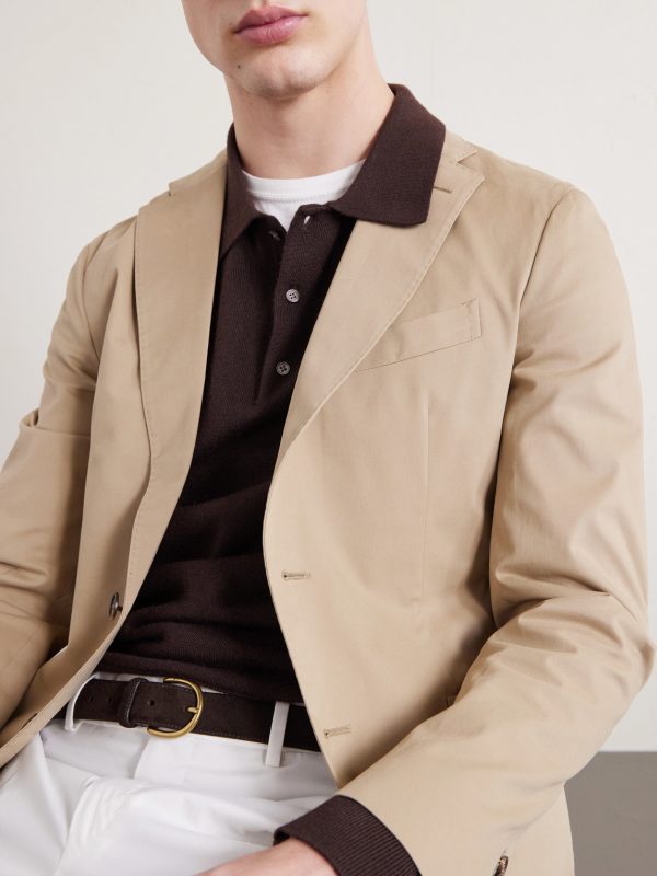 Cotton-Blend Suit Jacket - E2 Cotton-Blend Suit Jacket - E2