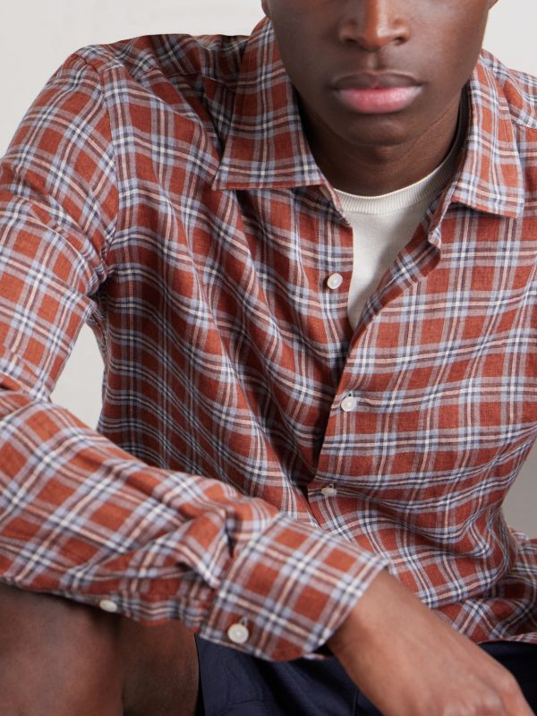 Checked Linen Shirt - CU