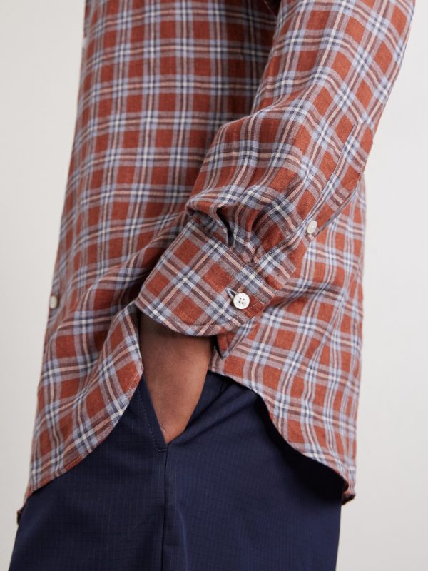 Checked Linen Shirt - E1