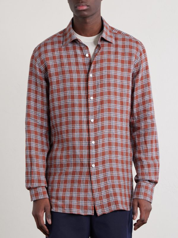 Checked Linen Shirt - FR
