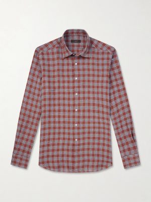 Checked Linen Shirt Checked Linen Shirt