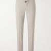 Straight-Leg Pleated Virgin Wool, Silk and Linen-Blend Trousers Straight-Leg Pleated Virgin Wool, Silk and Linen-Blend Trousers