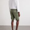 Straight-Leg Cotton and Linen-Blend Shorts - BK Straight-Leg Cotton and Linen-Blend Shorts - BK