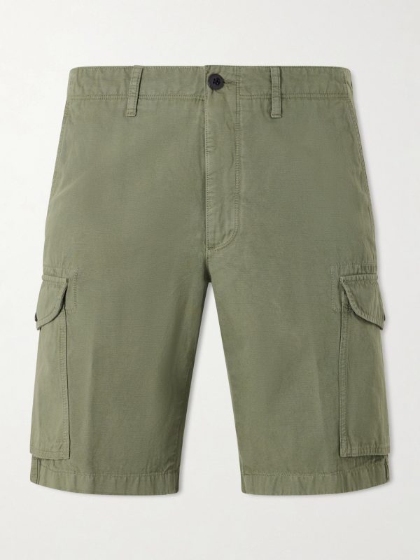 Straight-Leg Cotton and Linen-Blend Shorts Straight-Leg Cotton and Linen-Blend Shorts
