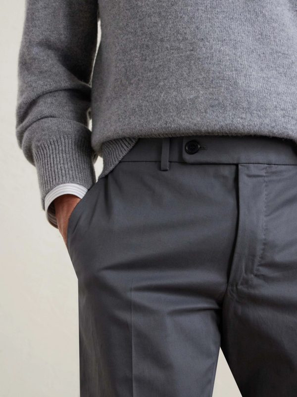 Tapered Stretch-Cotton Trousers - CU