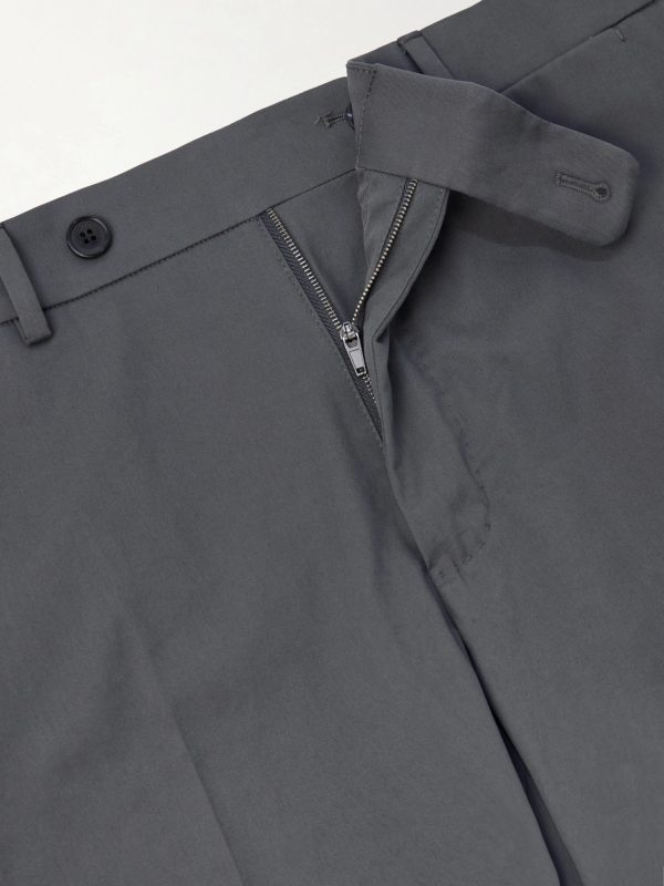 Tapered Stretch-Cotton Trousers - E1