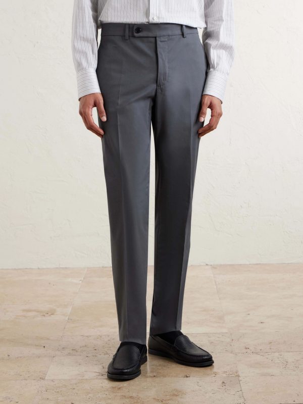 Tapered Stretch-Cotton Trousers - FR