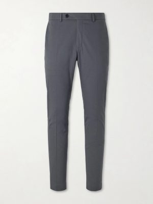 Tapered Stretch-Cotton Trousers