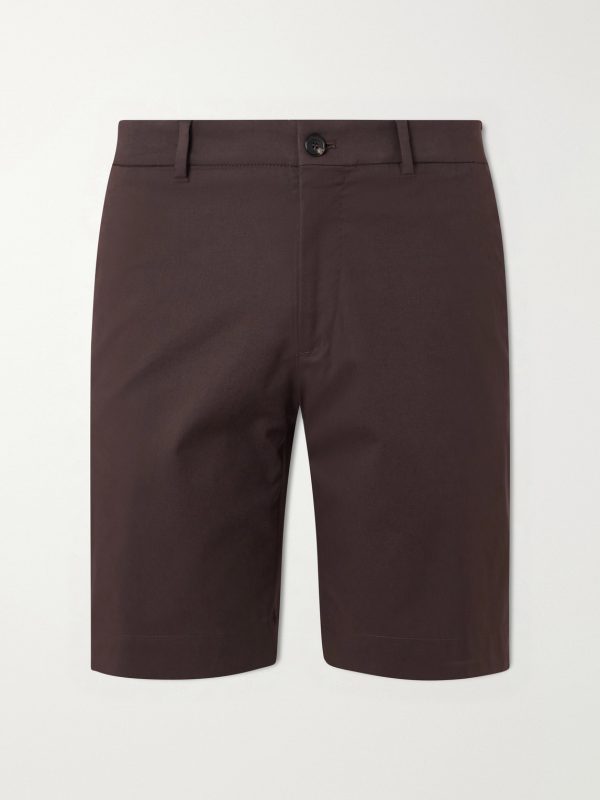 Slim-Fit Cotton-Blend Gabardine Chino Shorts