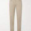 Slim-Fit Stretch Cotton-Blend Gabardine Trousers Slim-Fit Stretch Cotton-Blend Gabardine Trousers