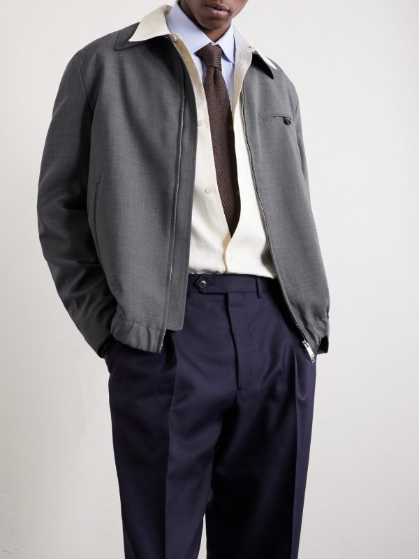 Wool-Canvas Blouson Jacket - CU