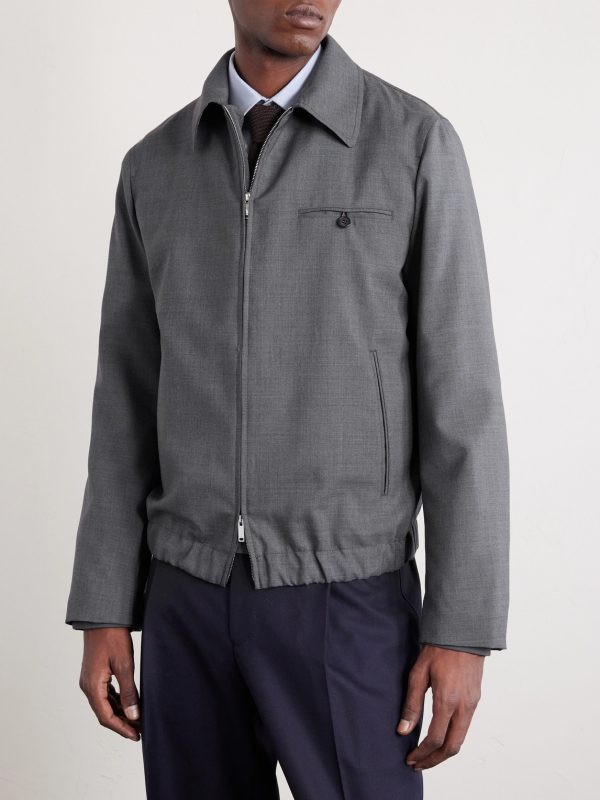 Wool-Canvas Blouson Jacket - FR
