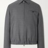 Wool-Canvas Blouson Jacket
