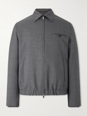 Wool-Canvas Blouson Jacket Wool-Canvas Blouson Jacket