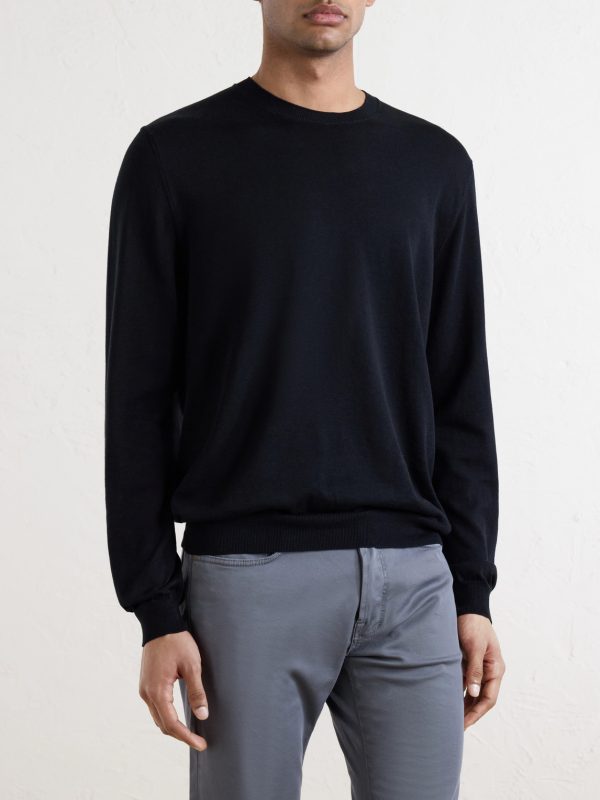 Cotton and Silk-Blend Sweater - FR Cotton and Silk-Blend Sweater - FR