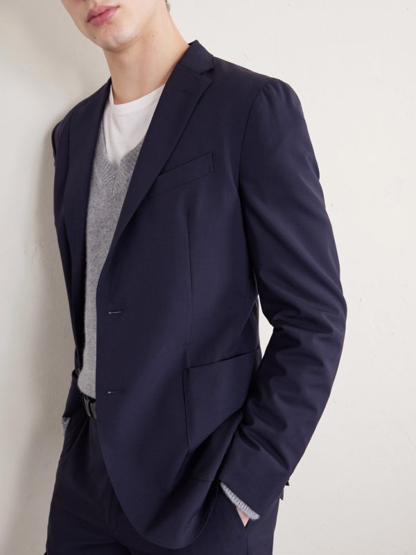 Wool-Blend Suit Jacket - E2 Wool-Blend Suit Jacket - E2