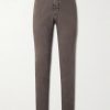Slim-Fit Tapered Stretch-Cotton Gabardine Trousers