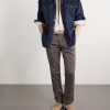 Slim-Fit Tapered Stretch-Cotton Gabardine Trousers - OU